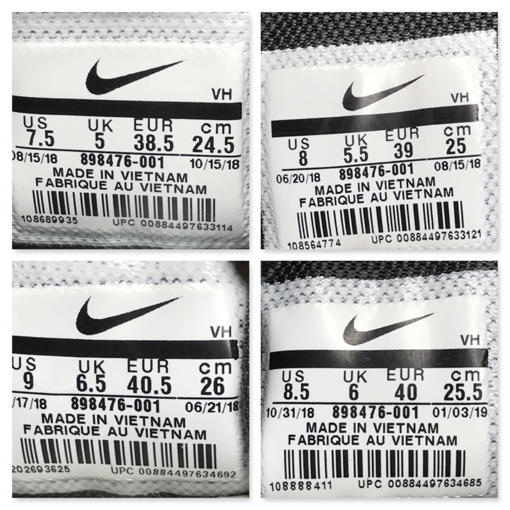 NEW Nike Flex 2017 RN Black and White - Picture 7 of 7